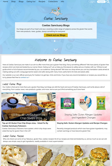 Fourth version of Coeliac Sanctuary, November 2020